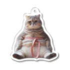 zatto_00のダイエット中の猫 Acrylic Key Chain