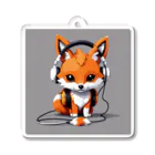 M_K0218のmusic fox Acrylic Key Chain