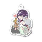 Chinchilla’ｓ（ちんちら～ず）の葉月なちゅえ＆ほわぷりちんちらーずコラボグッズ Acrylic Key Chain