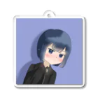 みきしょっぷの名無しの青髪の女の子 Acrylic Key Chain