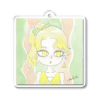 みきのこのお店のサマーガール🍉イエロー Acrylic Key Chain