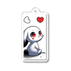 やまとうみとにちじょう【公式】のハートうさぎさん Acrylic Key Chain