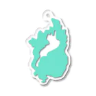 So湖いらの「自分色探しが」たけおいらエメラルド ダイカットアクリルキーホルダー Acrylic Key Chain