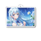 AIjou-Ecstasyの💎美しい水や花と寄り添う、超可愛い女の子💎 Acrylic Key Chain