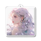 AIアートのお店ですの星と少女 Acrylic Key Chain