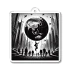 葵花色 mob the Worldのmob the world item Acrylic Key Chain