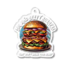 kazu_gのあなたを満足させるバーガーを!（濃色用） Acrylic Key Chain