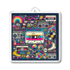 keyworks_shopの昭和レトロ80年代カセット Acrylic Key Chain