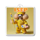 MsArtShopのISFPのトイプードル Acrylic Key Chain