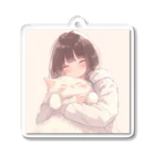 大切な君とのふとい猫 Acrylic Key Chain