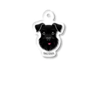 SAJIKAのSAJIKA　ミニチュアシュナウザー　Black2 Acrylic Key Chain