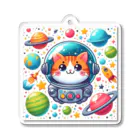 151Aの宇宙服を着た猫さん Acrylic Key Chain