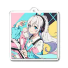 yozoraniyumeoの魔法ゲーマー少女 Acrylic Key Chain