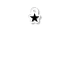 DRIPPEDのBLACK STAR REVIVAL-GTO STAR リバイバル-(黒星・ワンスター)Tシャツ Acrylic Key Chain