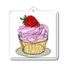 yuihana_marketのichigo・cupcake アクリルキーホルダー