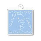 たやまあすか@シンガーソングライターのKAIJUU（ブルー） Acrylic Key Chain