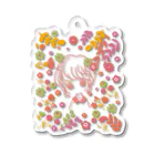 かすみ草の乙女の花占い Acrylic Key Chain