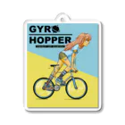 nidan-illustrationのGYRO HOPPER (inked fixie girl) アクリルキーホルダー