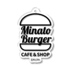 kumiconaShopのMinatoBurgerグッズ（ブラック） アクリルキーホルダー