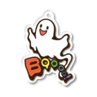 Cɐkeccooのおばけちゃんばぁ!(Boo!ゴースト)カラフル Acrylic Key Chain