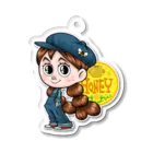 堀越ヨッシーのお店（SUZURI支店）の邦子は、ハチミツ大好き♩ Acrylic Key Chain