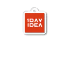 ワンデー アイデアの1DAY IDEA スクエアロゴグッズ Acrylic Key Chain