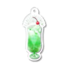 ぺんぎんぷらねっとのメロンソーダフロート Acrylic Key Chain