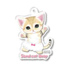 ねこぱんつのスナネコベビー Acrylic Key Chain