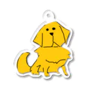 カカオのゴールデンレトリバー　犬 Acrylic Key Chain