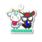 POISONCHARM電脳露店2号のアオヤギさんとミヤギちゃん アクリルキーホルダー