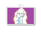 水草の能力発動系ガール Acrylic Key Chain