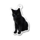 黒猫のふくちゃんの黒猫のふくちゃん Acrylic Key Chain