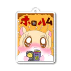 バッキバキの目のホロハムちゃん🐹🍻 Acrylic Key Chain