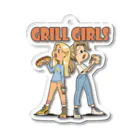 nidan-illustrationの"grill girls" Acrylic Key Chain