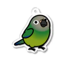 Cody the LovebirdのChubby Bird シモフリインコ Acrylic Key Chain