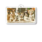 ねこまみれの4bro Acrylic Key Chain