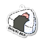 サメとメンダコ[namelessmm2]のONIGIRI BED とメンダコ Acrylic Key Chain