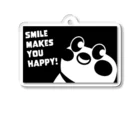 “すずめのおみせ” SUZURI店のSmile makes you happy Acrylic Key Chain