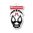 DRIPPEDのMIL MASCARAS-ミル・マスカラス-赤ボックスロゴ Acrylic Key Chain