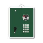 新商品PTオリジナルショップの沿線電話（回線切り替えスイッチ、プッシュボタン、ハンドル） アクリルキーホルダー