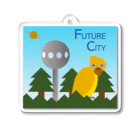 ピアンポン -phangpon-のFUTURE CITY(FOREST) Acrylic Key Chain