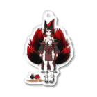 ☯️冬椿･九尾の神使なVtuber☯️の｢公式｣妖VTuber冬椿･メインキービジュアルシリーズ(カラー) Acrylic Key Chain