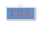 Vintage na Teatime（紅茶好き）のTHE TEA blue Acrylic Key Chain