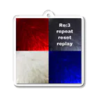 Re:3(リースリー)repeat_reset_replayのリースリー＋八面玲瓏 Acrylic Key Chain