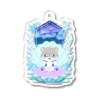 クロフミのまったりショップの氷と真珠と吹雪くん Acrylic Key Chain