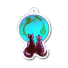 miku'ꜱGallery星猫の月とにゃんこ ブルームーン アクリルキーホルダー