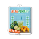 大貓和朋友的商店の台湾のフルーツジュース屋さん Acrylic Key Chain