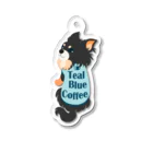 Teal Blue Coffeeのなに？_colorful Ver. Acrylic Key Chain