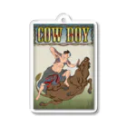 nidan-illustrationの"cow boy"(武者絵) #1 アクリルキーホルダー