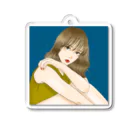 suのロングヘア子 Acrylic Key Chain